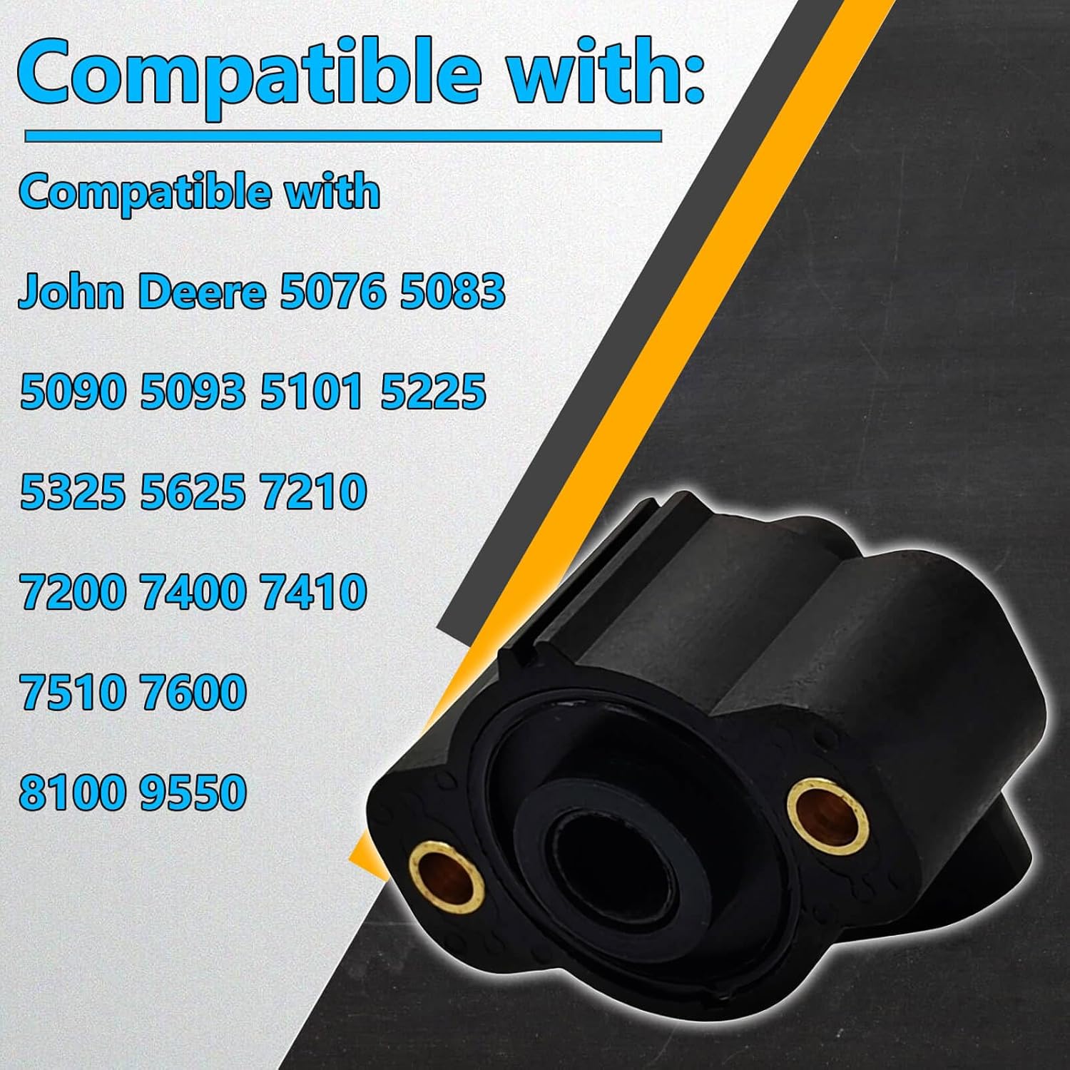 Contacting Potentiometer Position Sensor Fits for John Deere 5076 5083 5090 5093 5101 5225 5325 5625 7210 7200 7400 7410 7510 7600 8100 9550，Replace RE261354 RE56165 RE24467 AT333680