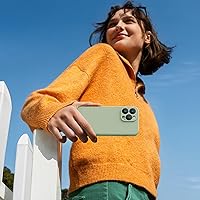 Vista 818 de Miracase Funda diseñada para iPhone 13 Pro Max con protector de pantalla, [forro de microfibra suave antiarañazos], funda protectora de silicona