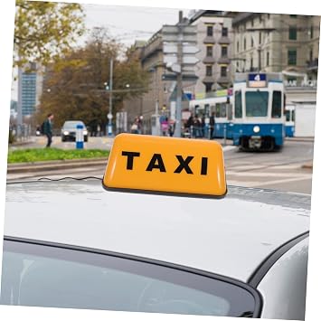 OUNONA 12v Taxi Roof Illuminated Sign Retro Taxi Sign Lamp for Cabs Bright and Eye-catching Light Durable Design and Cab Decor