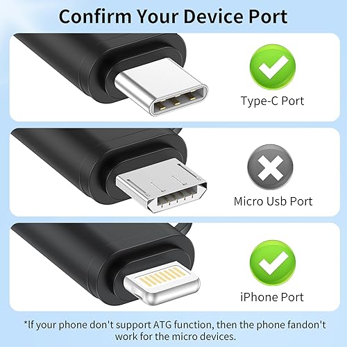 Miniatura 10 de Ventilador, paquete de 6 mini ventiladores de teléfono celular, portátil, colorido y potente, compatible con iPhone 14/14Pro Max/13/13 Pro Max/12/12