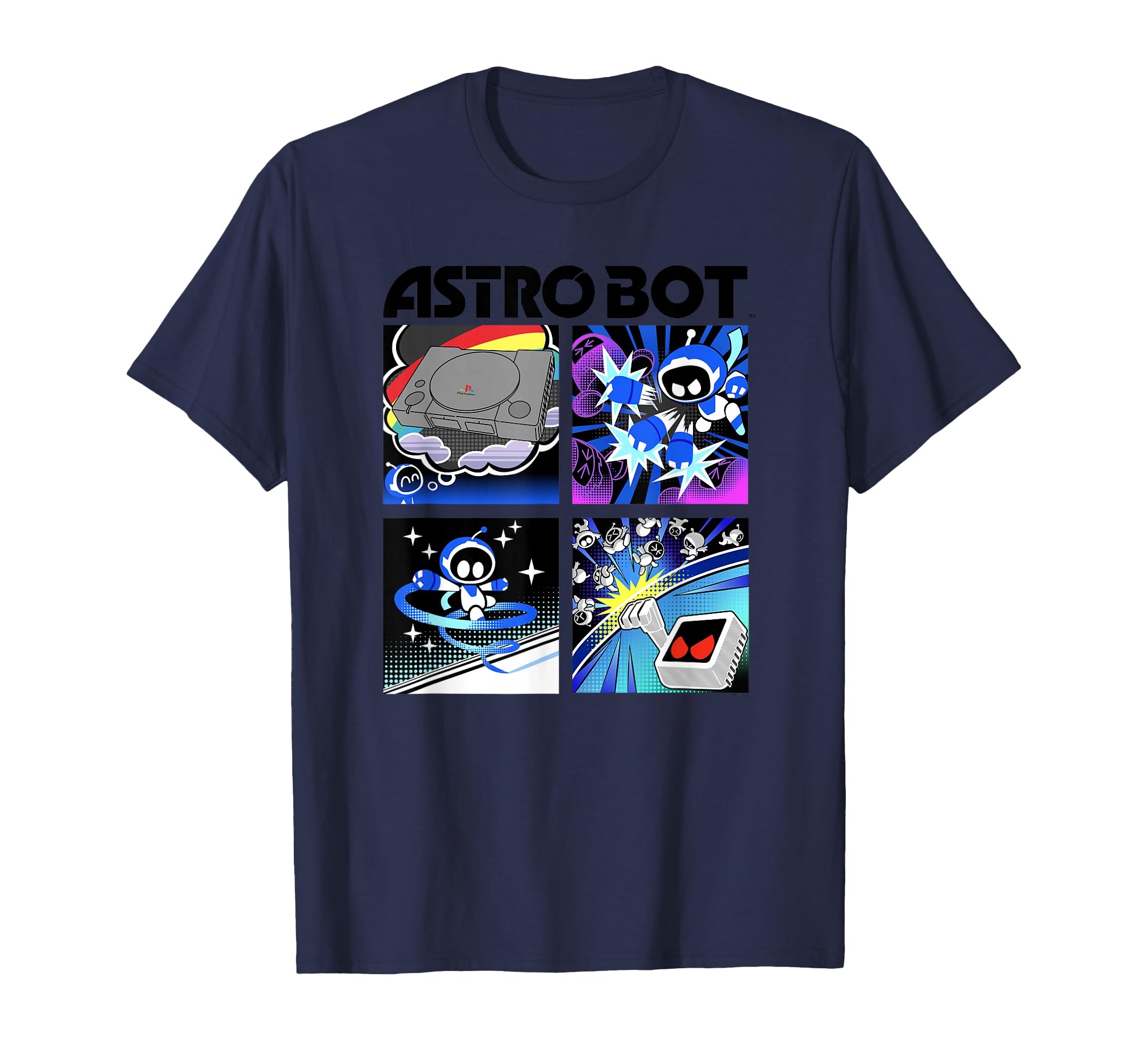 Astro Bot Rescue Mission Space Warrior Video Game T-Shirt