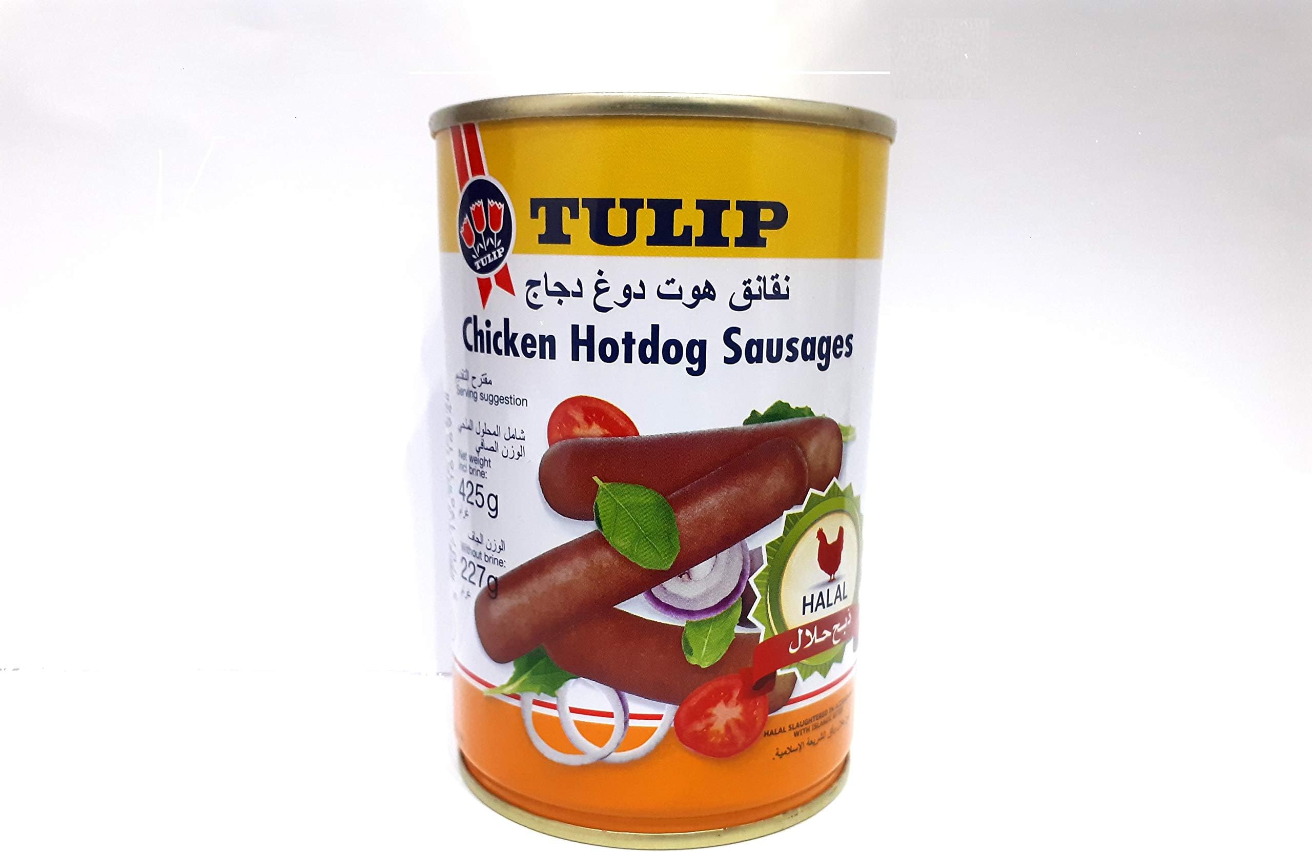 Tulip Chicken Hotdog Sausage 425g, Product of Denmark, Multicolour