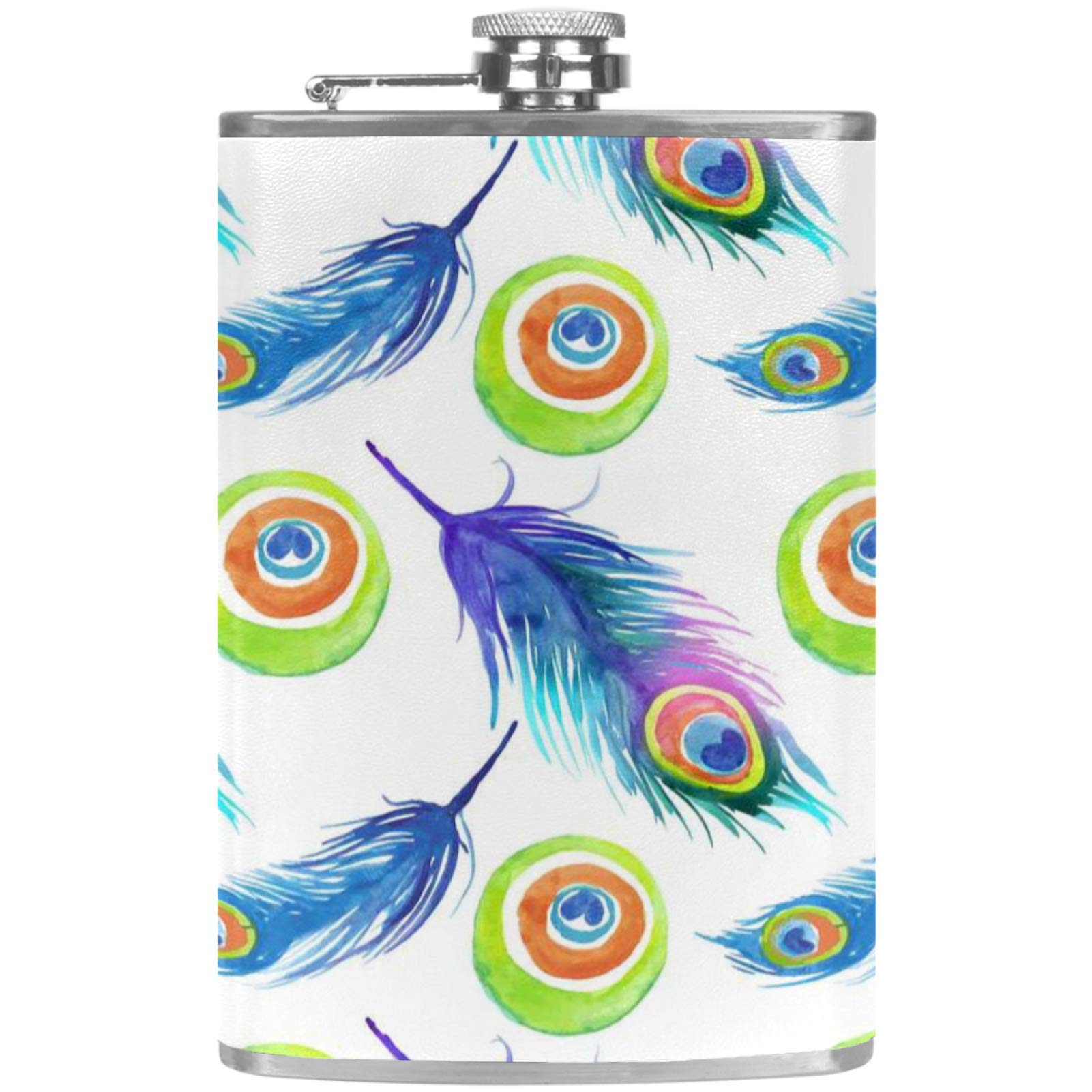Flasque à whisky de poche pour camping pêche barbecue fête bar bouteille vin cuir