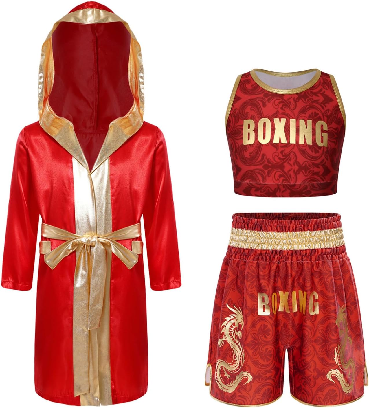 Girls Muay Thai Shorts Set Fancy Dress Up Mma Set