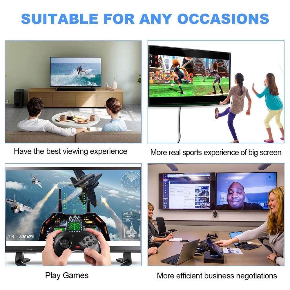 8K DisplayPort to Displayport Cable 1.4 25ft / 20ft 7m, Ultra HD 4K 144Hz, 8K 60Hz, HBR3(7680x4320 Resolution) DP to DP, High Speed 32.4Gbps, Braided Long DisplayPort 1.4 Cable 23ft