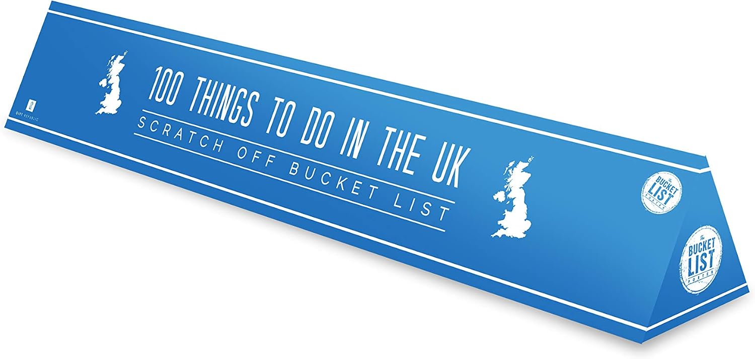 Gift Republic 100 Things To Do In The UK Bucket List Scratch Off Poster, multicolor,59 x 46 cm, 59L x 46W cm - Image 4