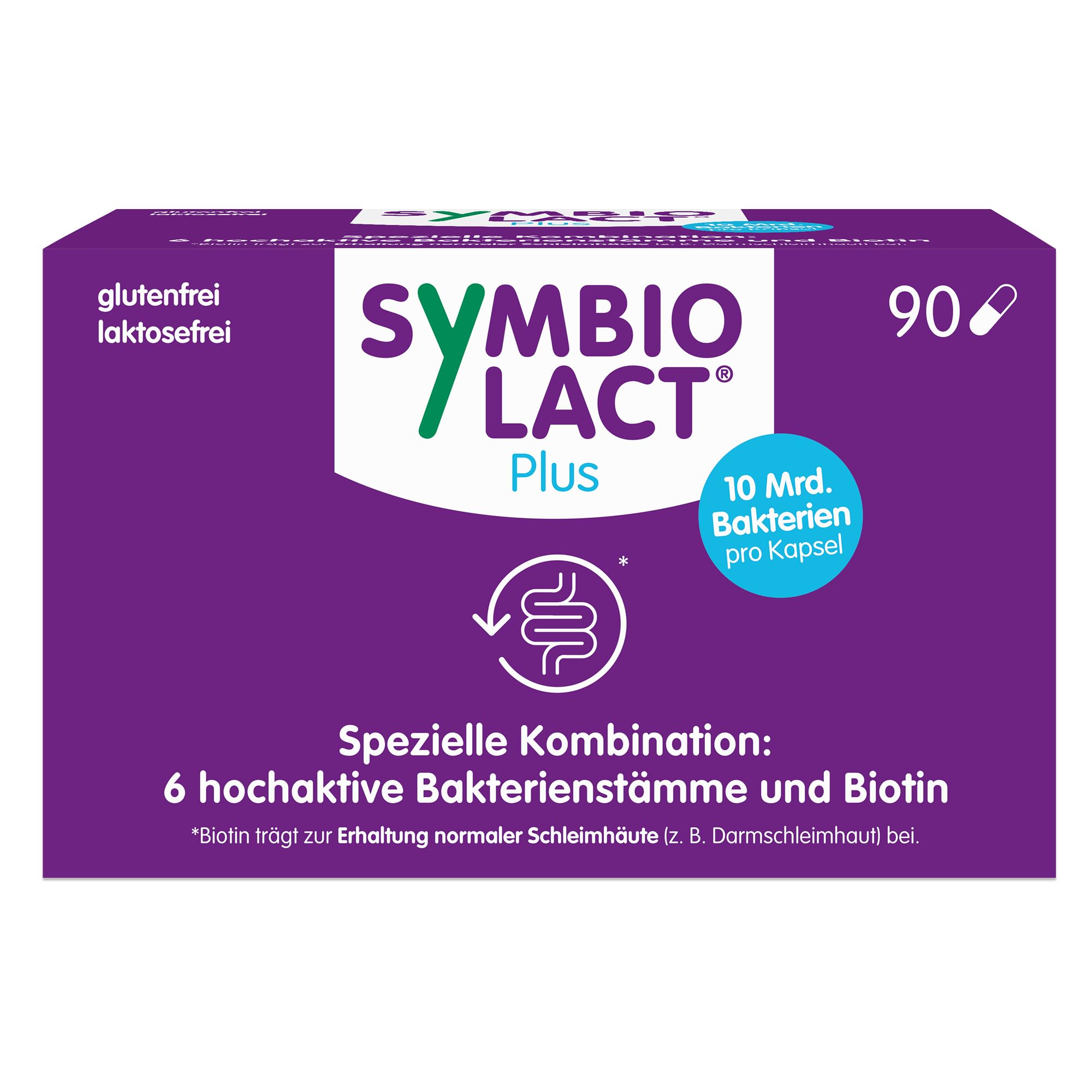 Symbio Lact Plus Kapseln zur Erhaltung normaler Schleimhäute, 90 St. Kapseln