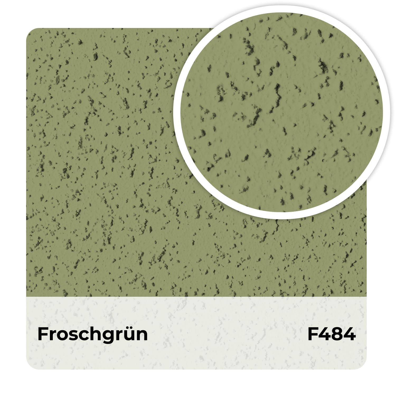 Strukturell-Fassadenfarbe Froschgrün F484 10L – Silikonharz Fassadenfarbe, hydrophob, UV- & witterungsbeständig, für Außen