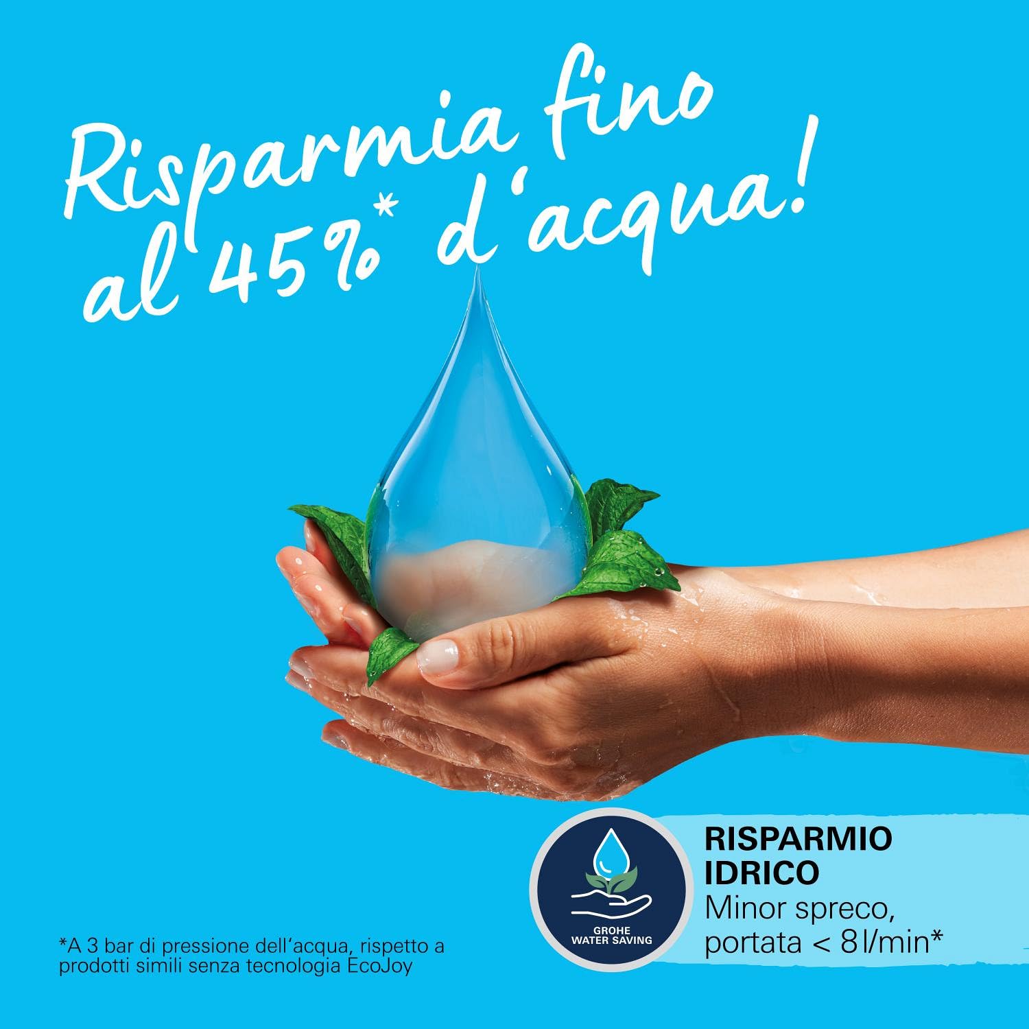 GROHE Vitalio Start 250 – Sistema doccia con termostatico (soffione doccia tondo da 25 cm 1 getto, doccetta tonda da 11 cm 2 getti, flessibile da 1,75 m, risparmio idrico), nero opaco, 266772431