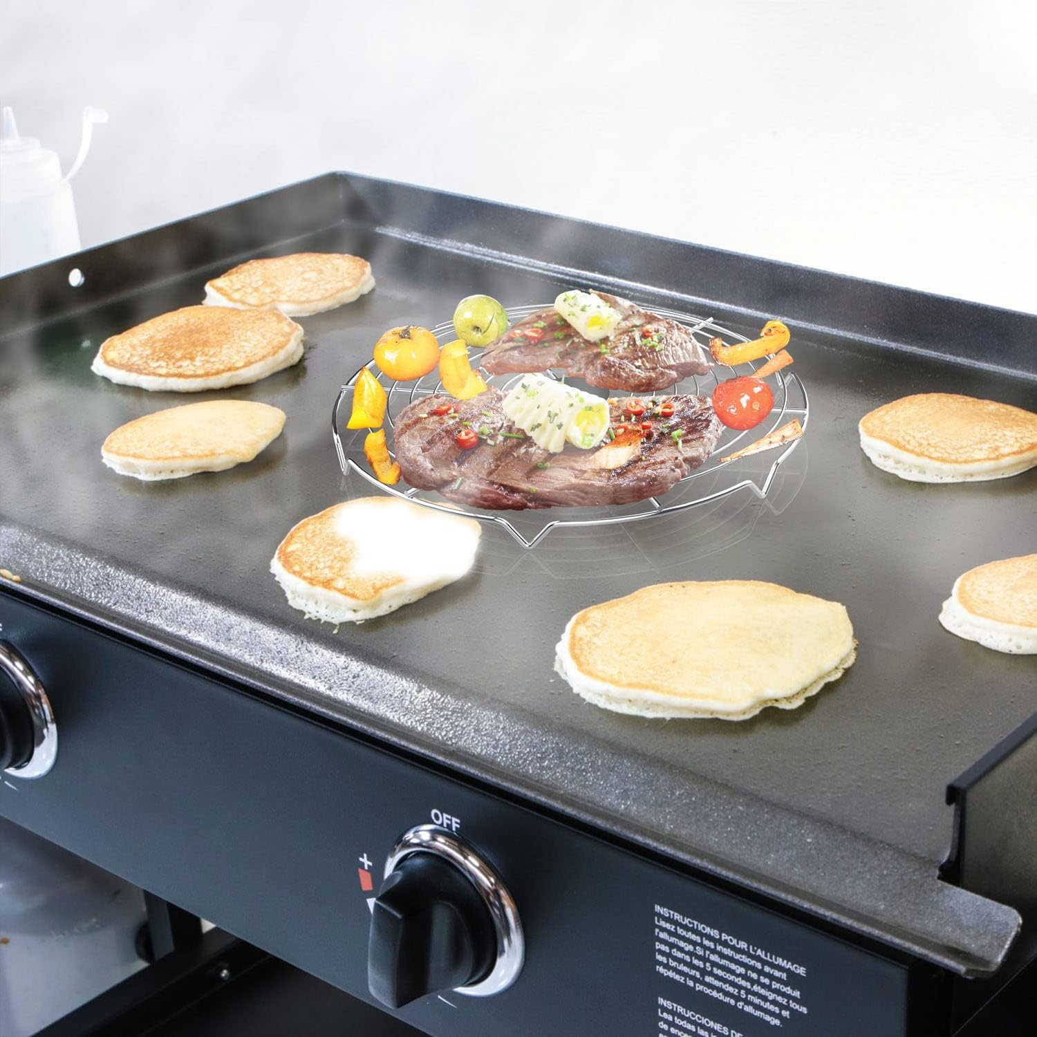 2-Pack Griddle Warming Rack for Blackstone Griddle image 2