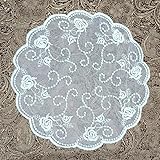 broderie pour set de table MATÉRIAU DE HAUTE QUALITÉ : les dessous de verre en dentelle sont magnifiquement brodés, il suffit de les laver à la main et de les sécher immédiatement pour une utilisation à long terme. Réutilisable, résistant aux taches et lavable.