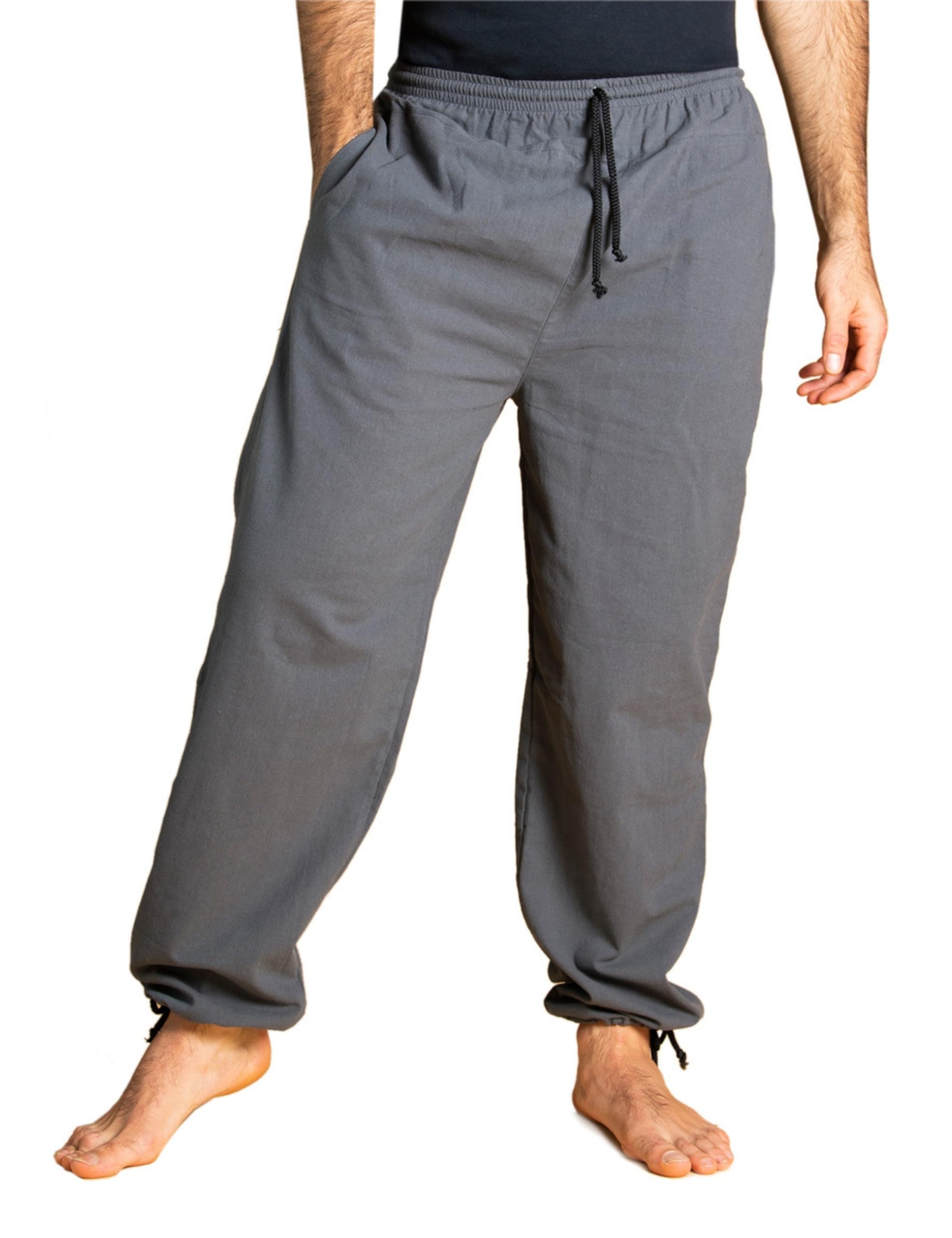 PANASIAM E-Pants Long, Cotton, d.Grey, L