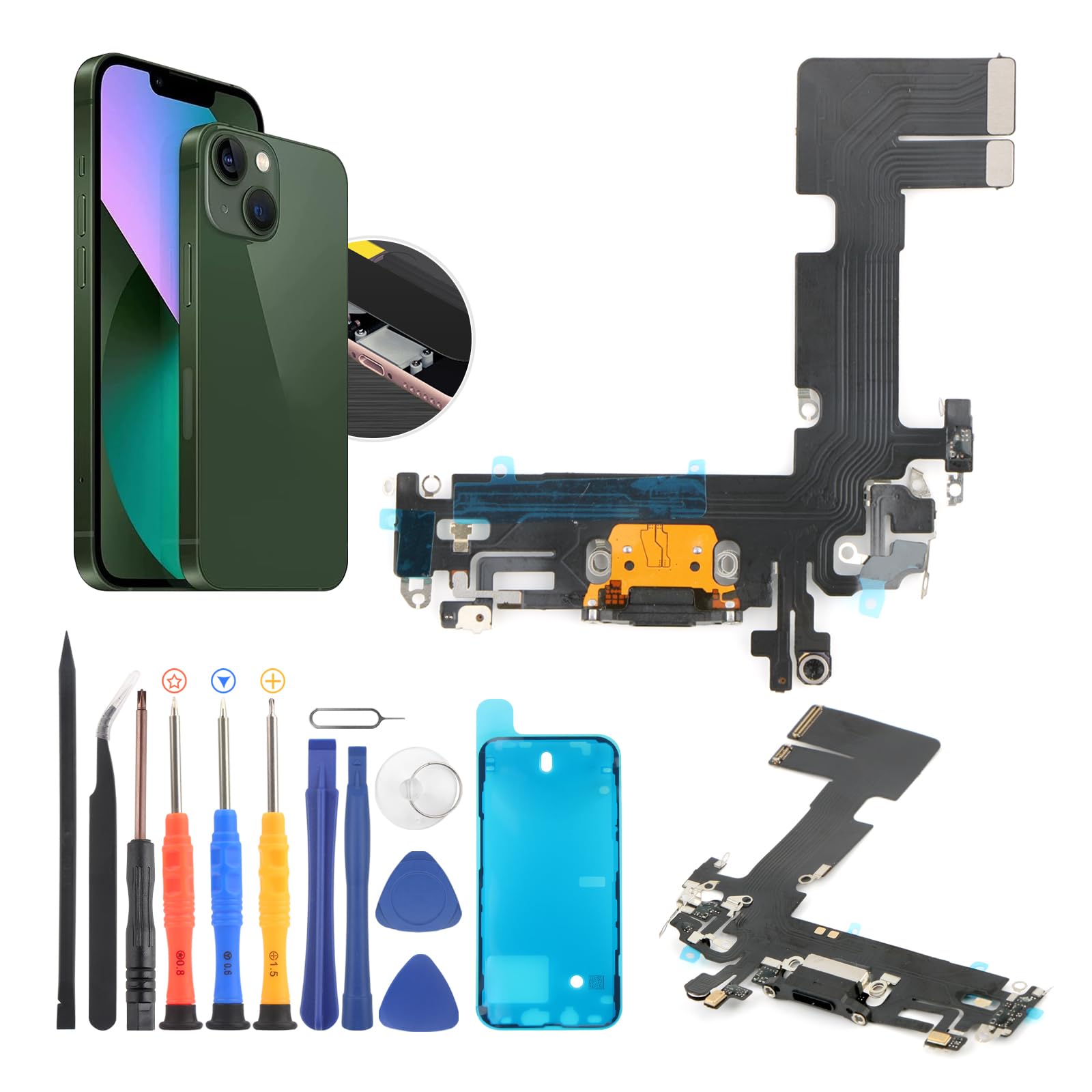 Amazon.com: Dock Connector for iPhone 13 Charging Port Flex Cable