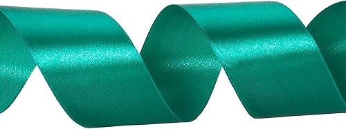 Vista 121 de Cinta de satén sólido azul real de 1 pulgada, cinta de tela artesanal de 50 yardas para envolver regalos, ramos florales, decoración de fiesta