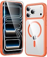 Vista 232 de FNTCASE Funda para iPhone 15 Plus: Fundas magnéticas transparentes para teléfono con protector de pantalla compatible con Magsafe Slim Anti