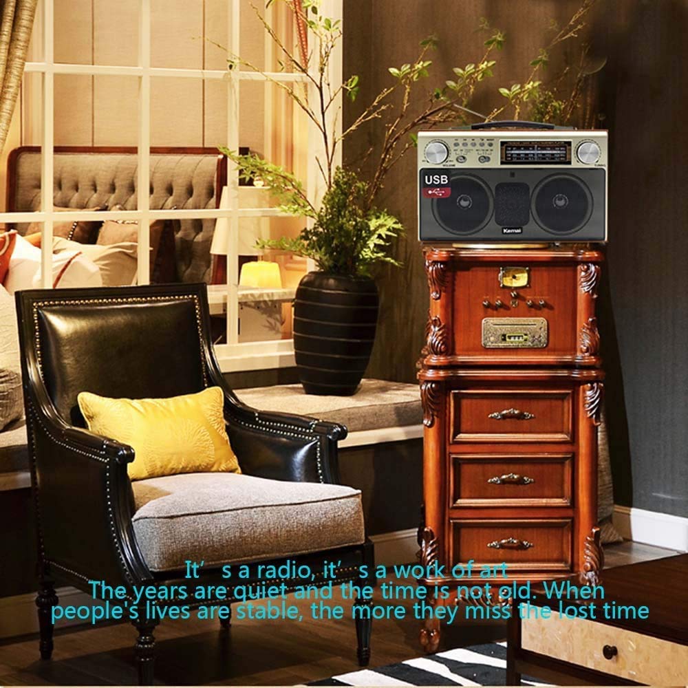 Radio retro, radio Bluetooth retro AM/FM/SW blat z odbiornikiem i odtwarzaczem CD USB / karta TF / MP3 bezprzewodowe połączenie AUX wejście audio, białe