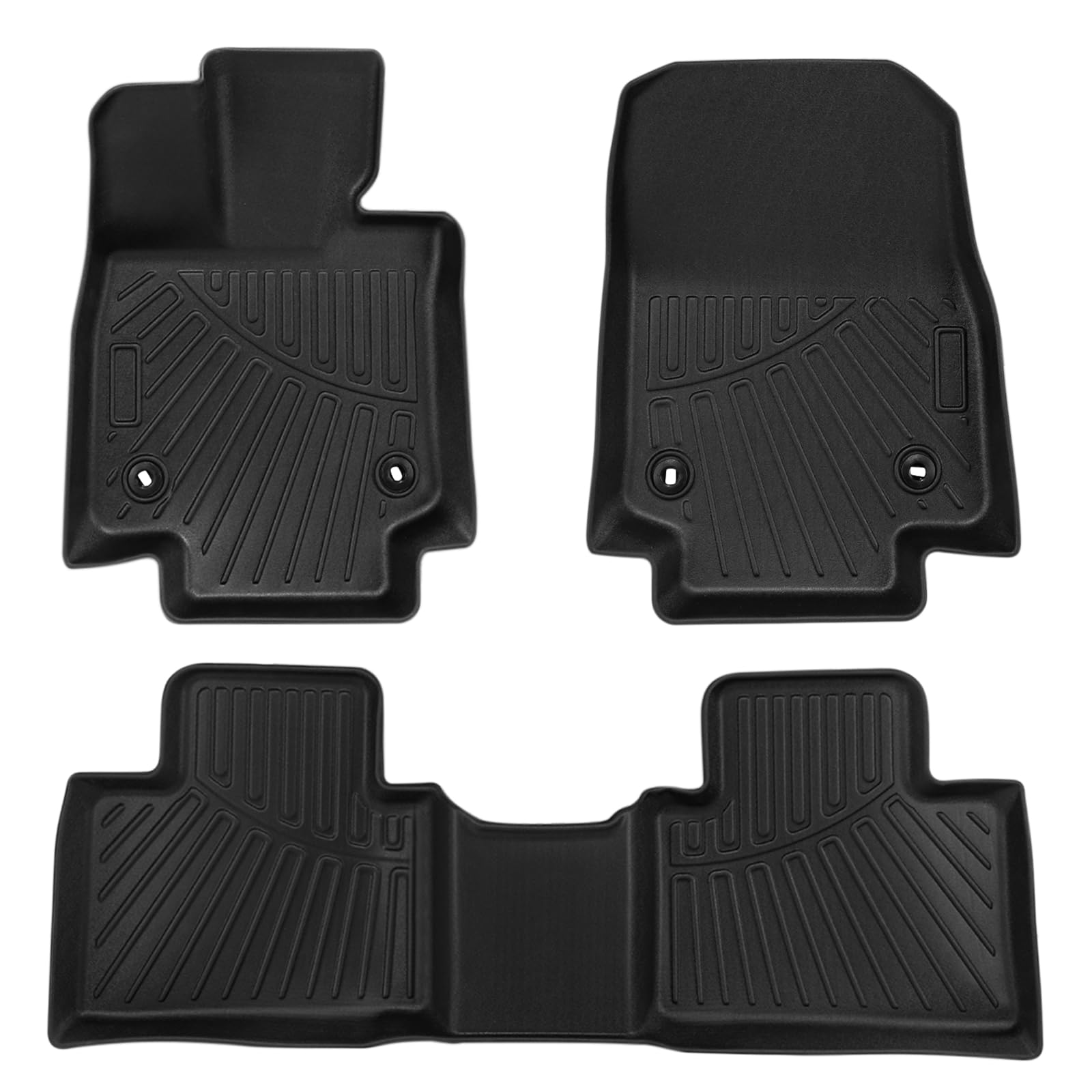 Photo 1 of TECHPICCO Floor Mats for Lexus RX350 RX500 2023 2024, All Weather Floor Mats Floor Liners Fit for Lexus RX Accessories 2023-2024 Odorless Anti-Slip Mats 2 Row Black