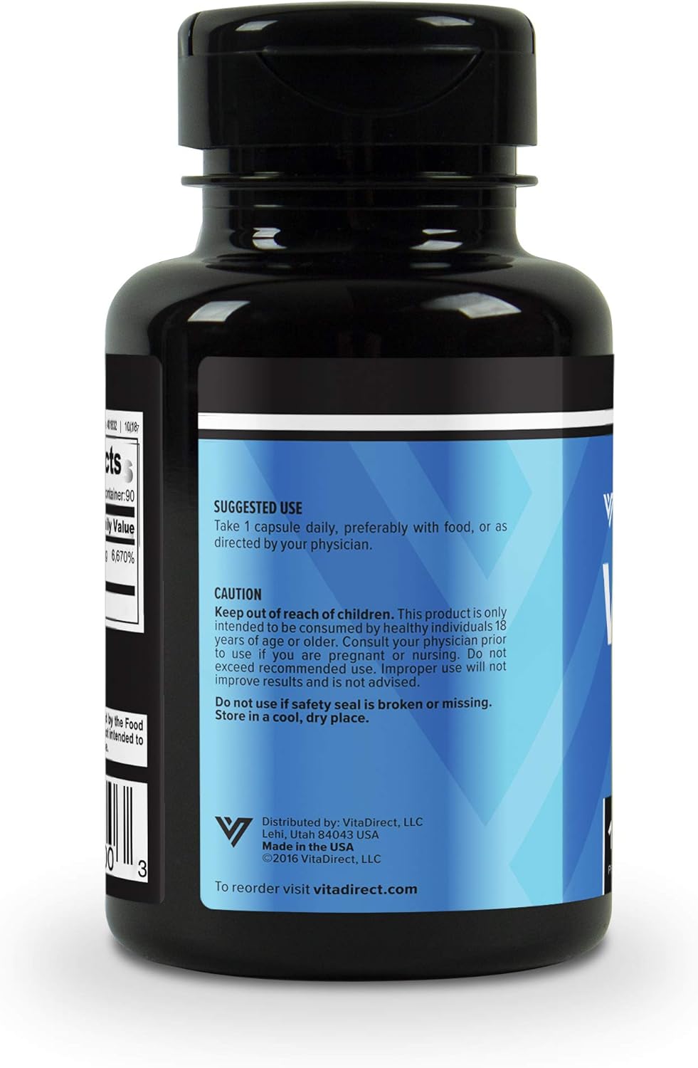 VitaDirect Premium Vitamin B1 100mg, 90 Capsules - Vitamin B1 Thiamine Supplement : Health & Household