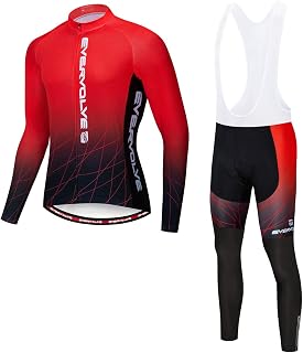Evervolve - Conjunto de tirantes para hombre, manga larga, color blanco