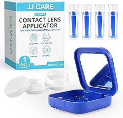 JJ CARE Aplicador de lentes de contato – Pacote de pacote, removedor de lentes de contato para lentes rígidas, êmbolo de contato visual para contatos rígidos, ferramenta de remoção de contato para