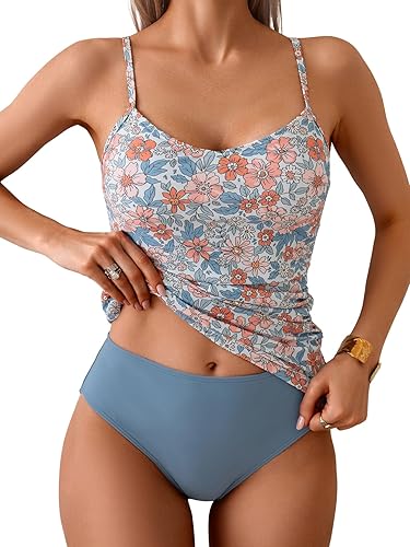 Eomenie Tankini Swimsuits for Women Two Piece Tummy Control Bathing