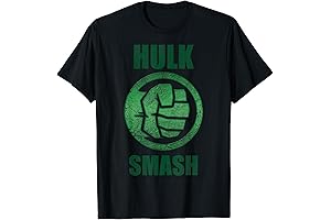 Hulk Smash Fist Circle Logo Green Stone Poster T-shirt