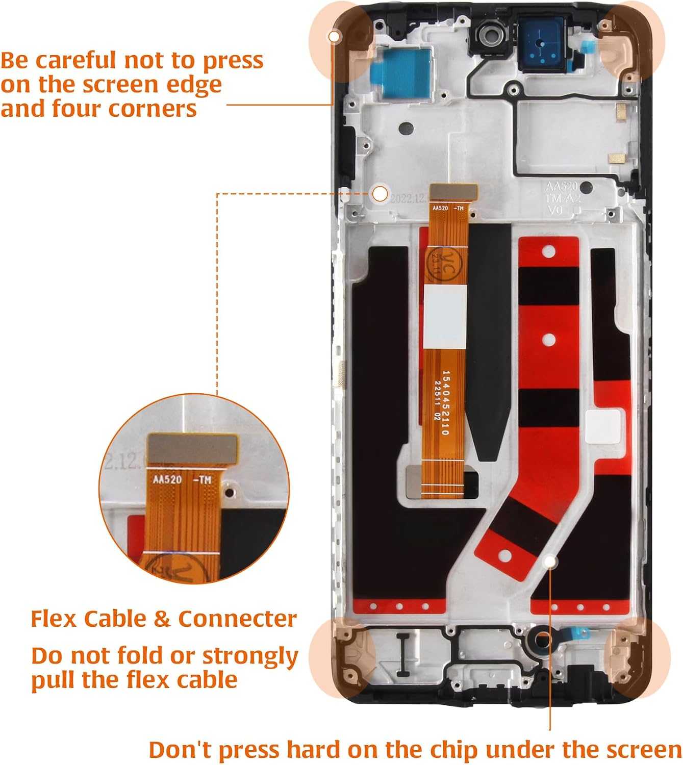 for OnePlus Nord N30 5G Screen Replacement 1+ with Frame 6.72" CPH2515 LCD Screen Display Replacement Touch Digitizer Assembly Kit