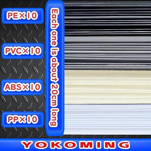 Miniatura 3 de Kit de soldadura de plástico Varillas de soldadura × 40 y grapas de soldadura × 600 Varillas de soldadura de plástico y grapas calientes Grapas de