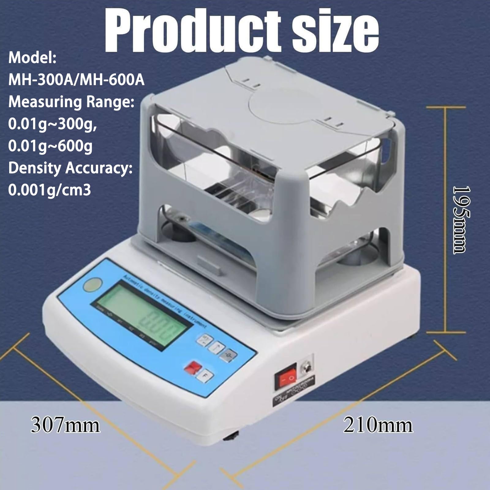 Misuratore di Densità Solida, Tester Elettronico Digitale Purezza Oro