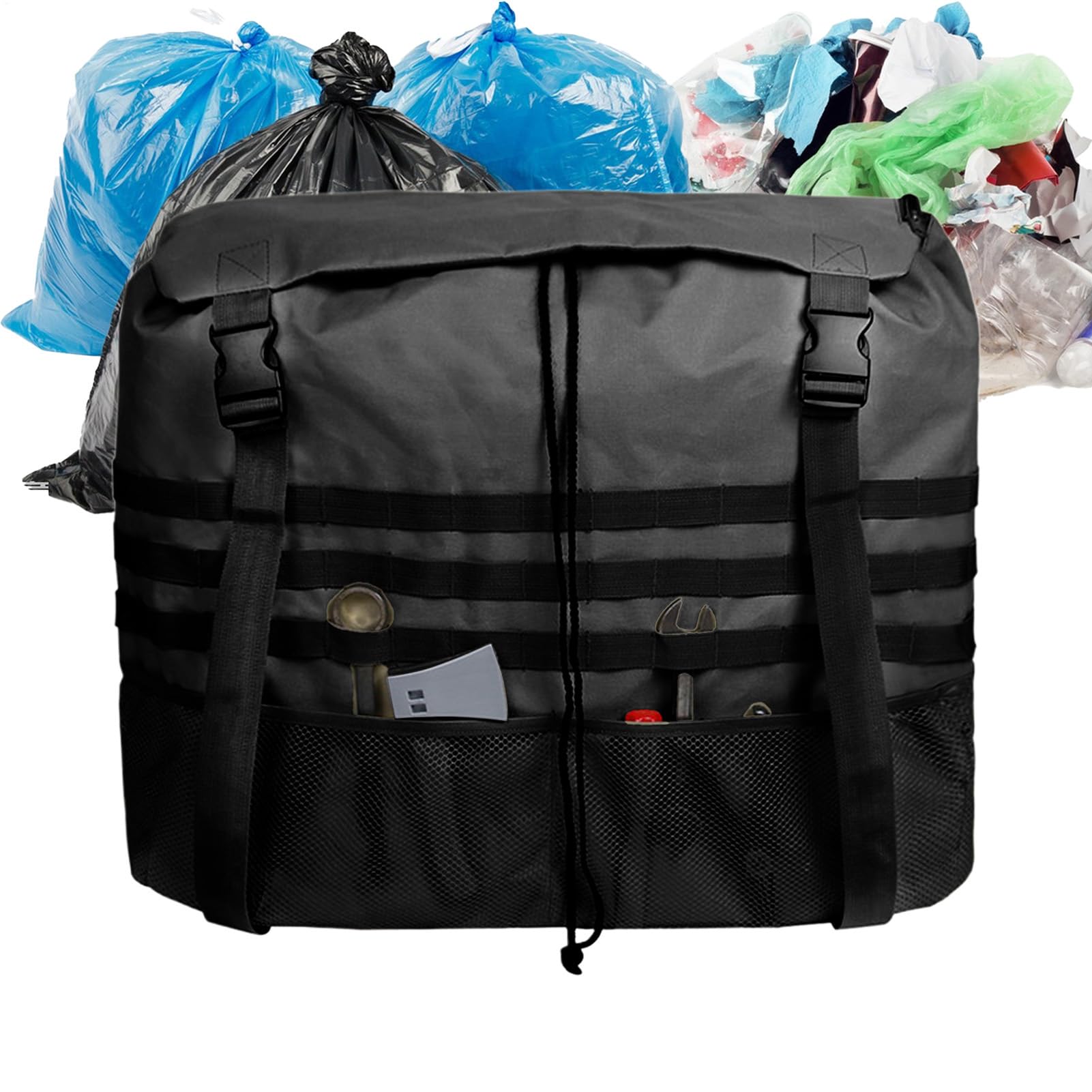 Sacco Rifiuti Ruota Scorta Fuoristrada Impermeabile Resistente UV Grande | Borsa Portaoggetti Da Portellone Adatto Per Fuoristrada Overlanding Escursionismo Auto Veicoli Camion E Camper
