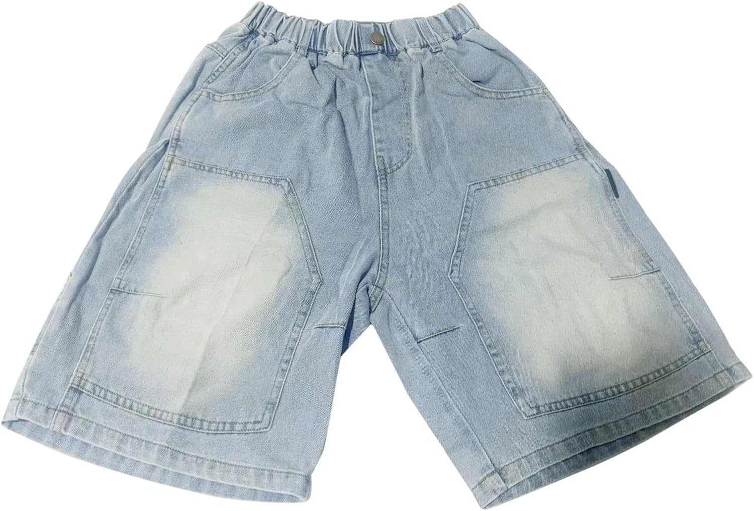 Pantalon Cargo Baggy Garçon - Jean Large Taille élastique Avec Poches | Denim Confortable Pour Enfants