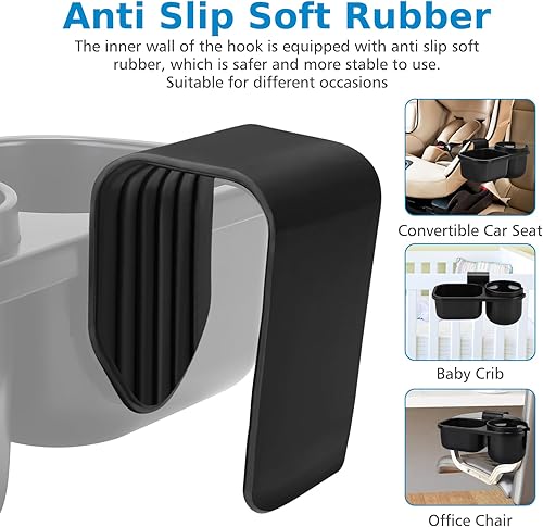 Miniatura 6 de Accmor Portavasos para niños para asientos de automóvil convertibles, soporte universal para vasos para niños, compatible con la mayoría de modelos