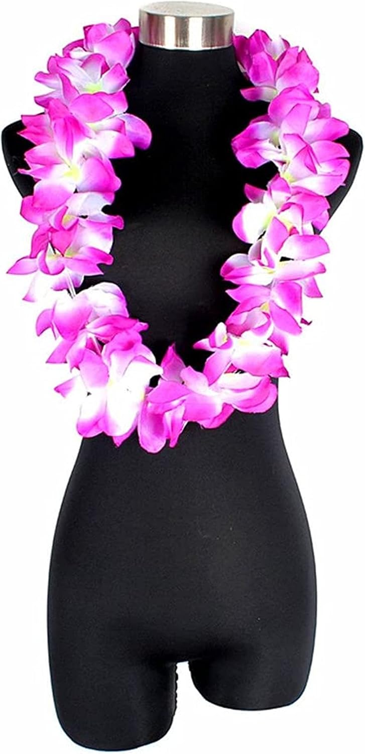 Leis Hawaianos Gruesos De 41 Pulgadas | Pack De 12 Unidades En 4 Colores | Para Fiestas Y Fotos
