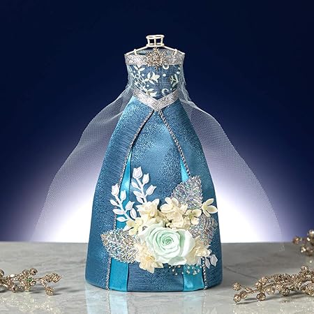 Amazon ディズニー プリザーブドフラワー プリンセス エルサ アナと雪の女王 イイハナ ドットコム お姫様 ドレス フラワーギフト Disney 花 誕生日 記念日 お祝い プリザーブドフラワー オンライン通販