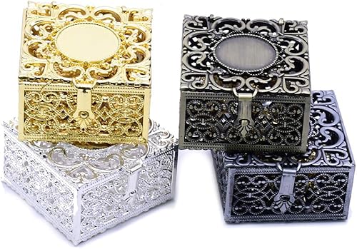 Miniatura 6 de Caja de cuentas de rosario, collar religioso, caja de almacenamiento de rosario, joyero vintage para rosario, recuerdos (1)