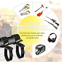 Vista 2 de Paquete de 4 soportes magnéticos de liberación rápida para pistolas de techo UTV, para escopetas, rifles, soporte de arcos, correa de montaje