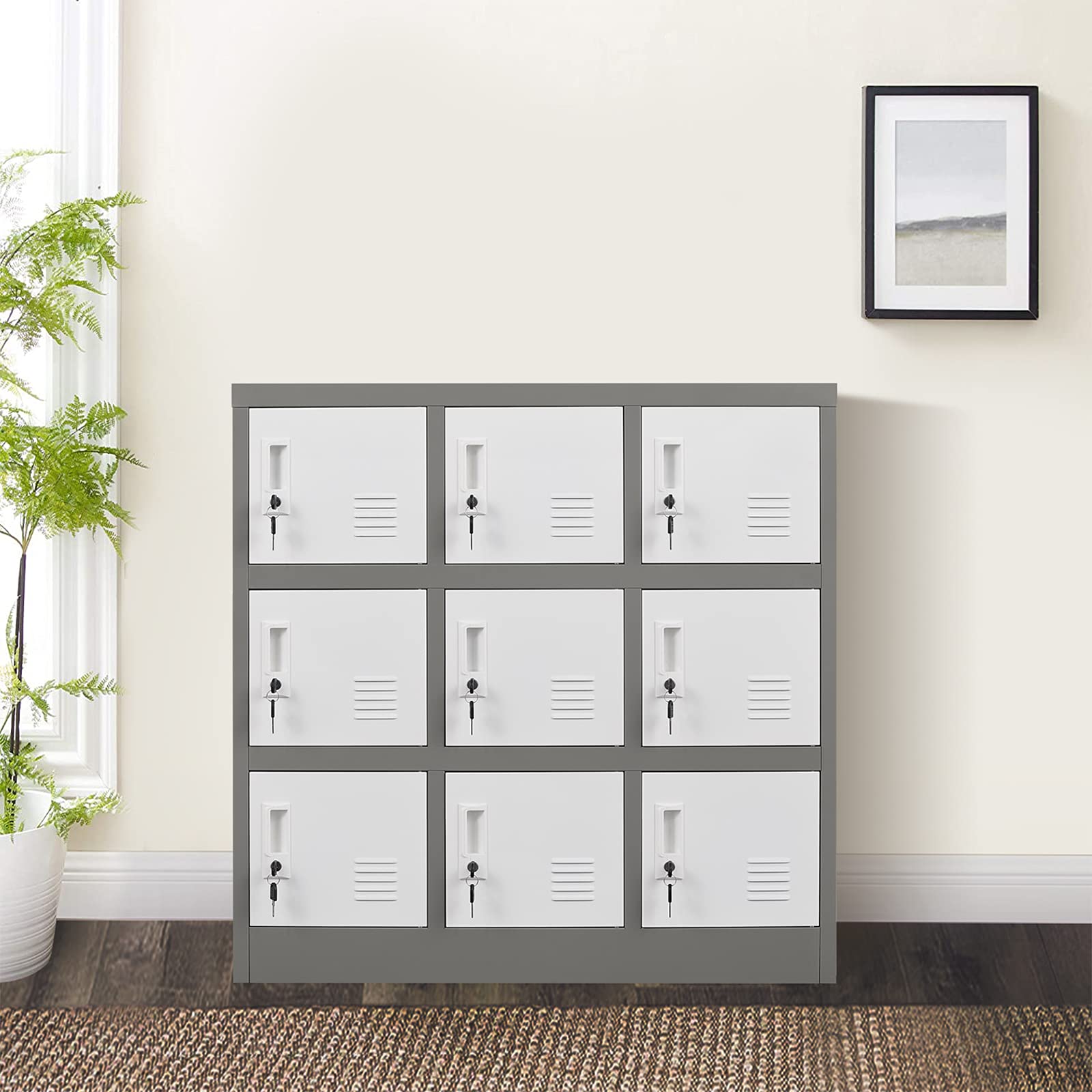 Buy 9 Door Metal Locker Office Storage Locker, Lockers for Employees