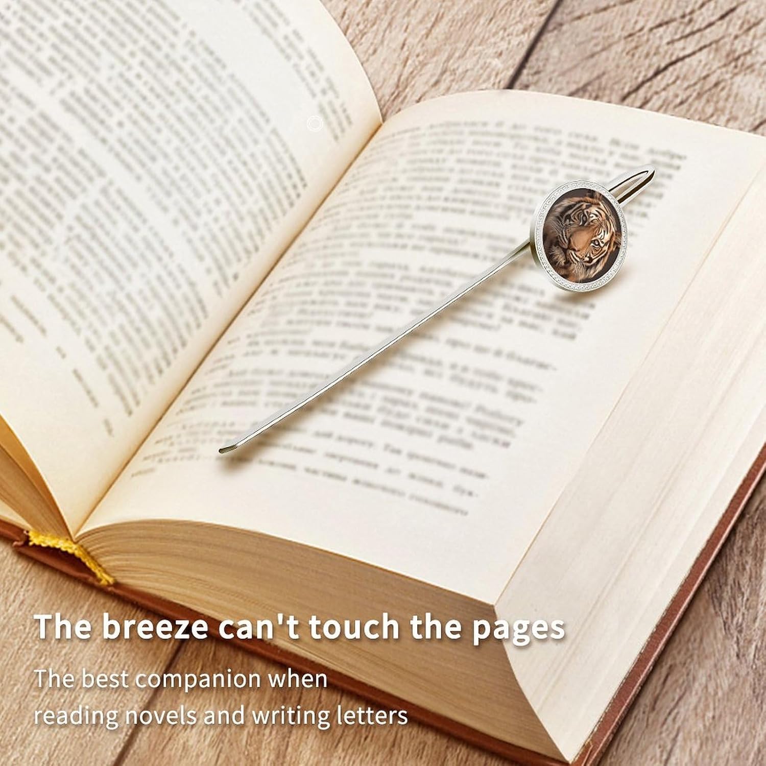 Decorative Metal Tiger Animal Book Mark for Reading Lovers image 5