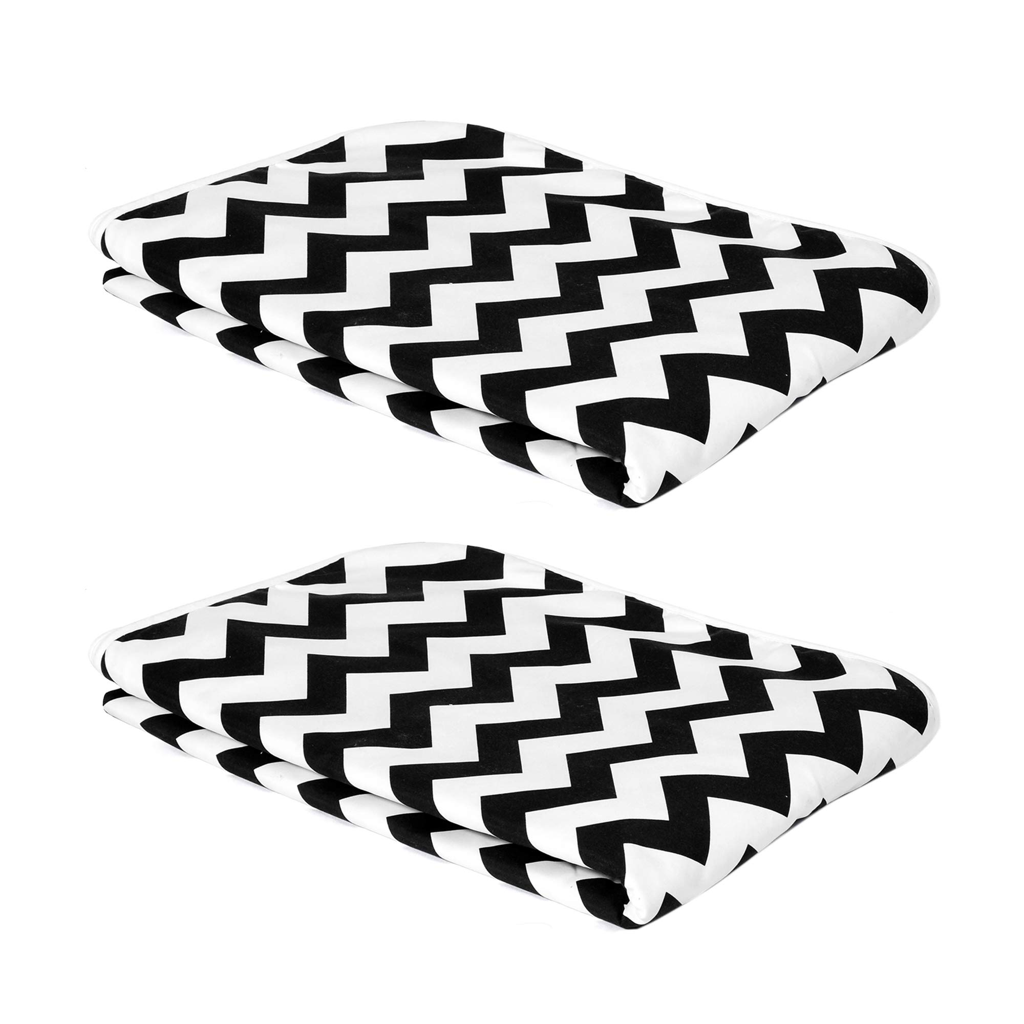 Divine CasaNatty Abstract 2 Piece Polyester Single Dohar - White and Black