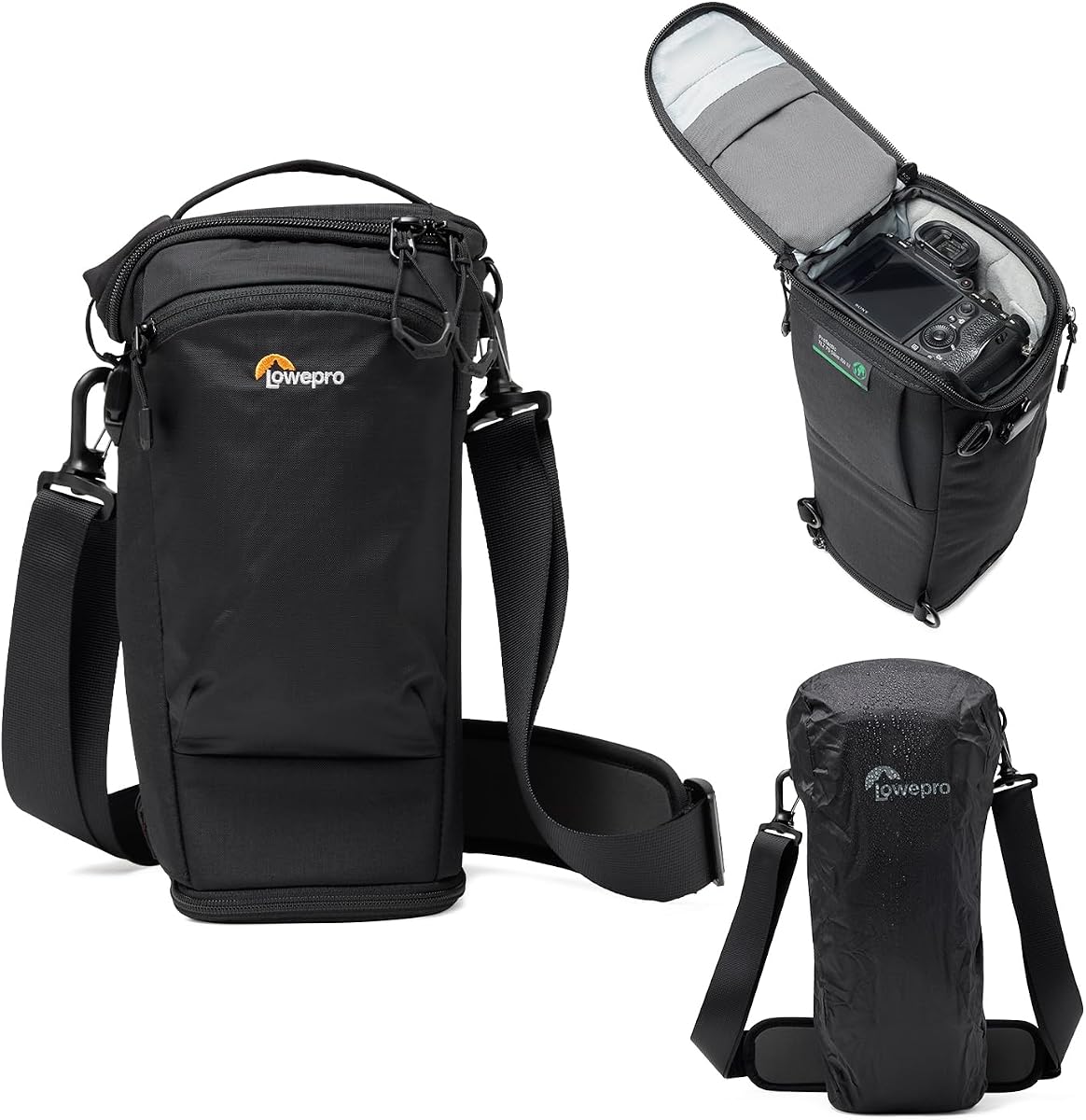 Lowepro ProTactic TLZ 75 Slim AW III Bolsa para cámara de carga superior, estuche para cámara DSLR, sin espejo, vol. 4,5 L, Dim: 14,57 x 4,13 x 5,5 pulgadas para cámaras con lente adjunta, bolso de hombro modular, para fotógrafo/vídeo