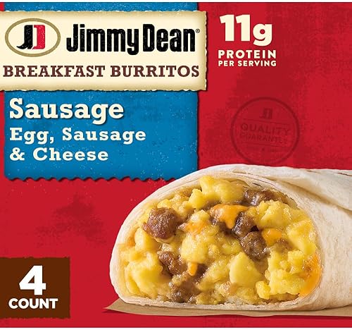 Jimmy Dean Sausage Breakfast Burritos, 4 Count