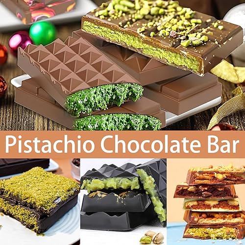 Miniatura 6 de Moldes de silicona para chocolate profundo, 4 formas diferentes, molde de barra de chocolate Dubai, moldes para hornear en barra de caramelo casera,