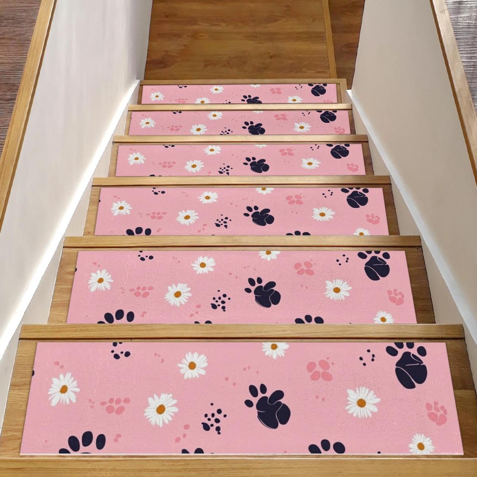 Alfombras para escaleras interiores antideslizantes CHENZZZZ solución para niños y perros