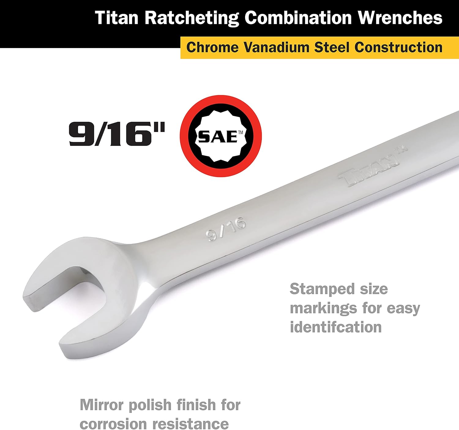 Titan 12606 9/16" Ratcheting Wrench