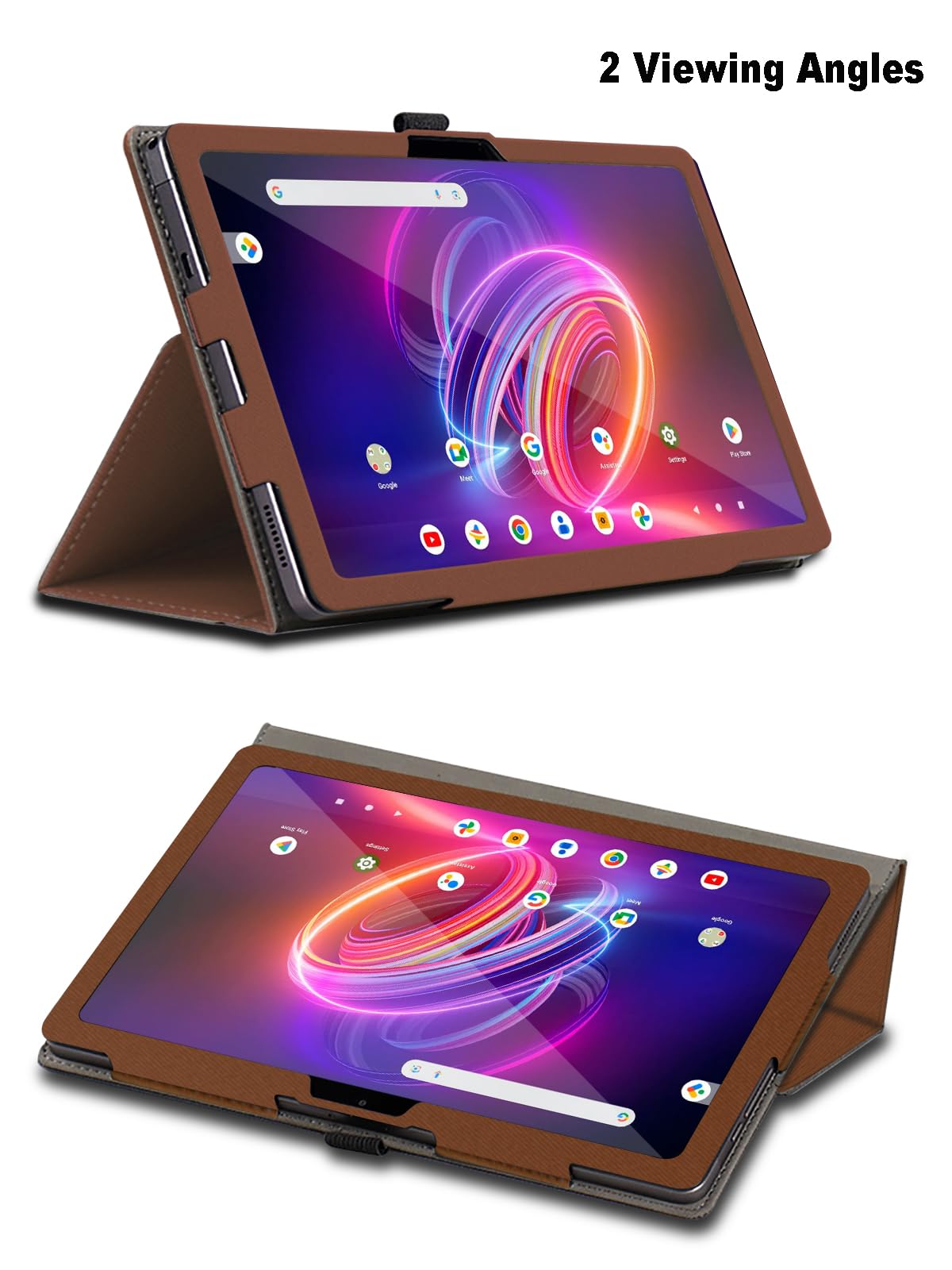 Acer Iconia Tab P11 Case - Multi-Angle Stand Cover With Hand Strap & Pencil Holder In Pink