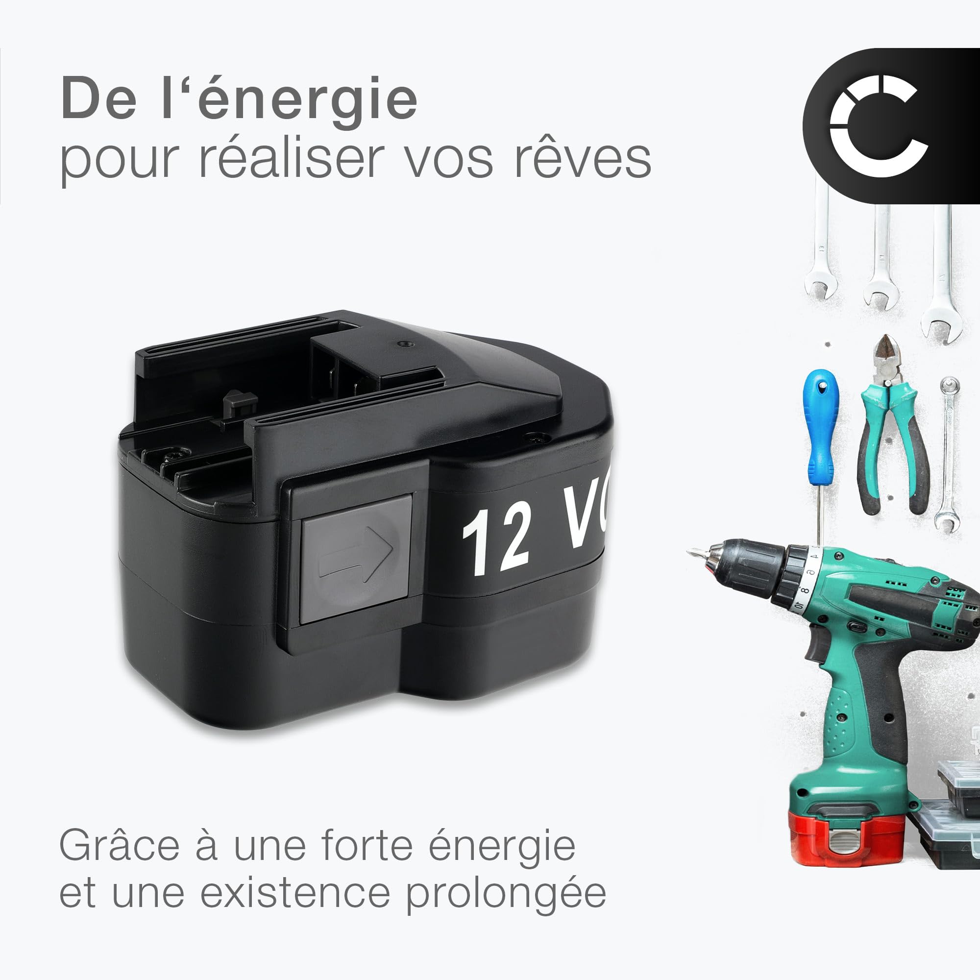 CELLONIC Batterie Compatible avec AEG BBM 12 STX, BBS KX Raptor, X, B 12