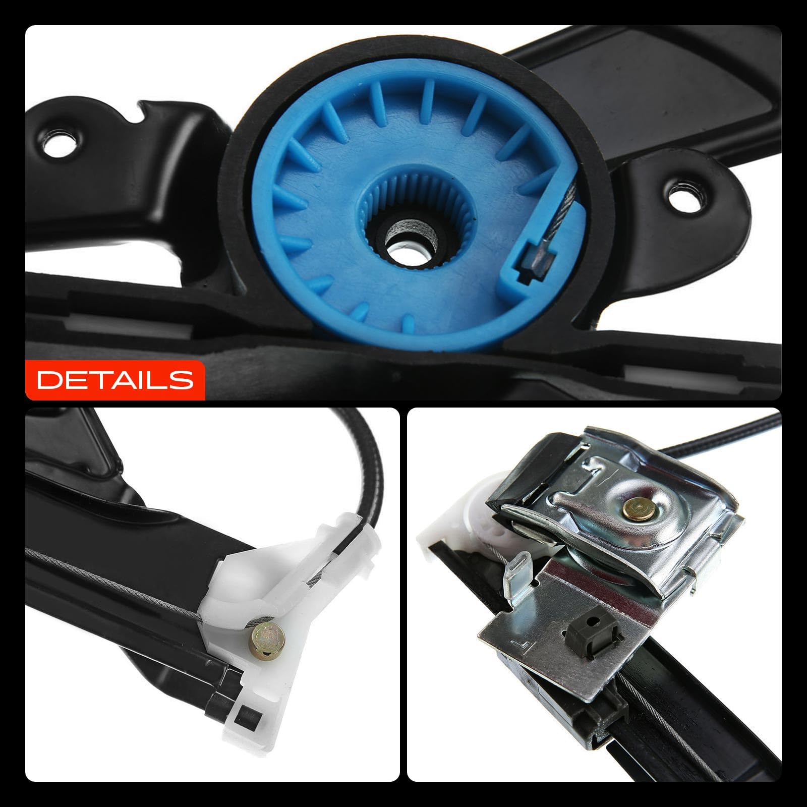 Frankberg Elevalunas Delantero Izquierdo Compatible con Mondeo III B5Y 2000-2007 Limusina Mondeo III B4Y 2000-2007 Berlina Mondeo III Turnier BWY 2000-2007 Familiar Sustituir# 1417698