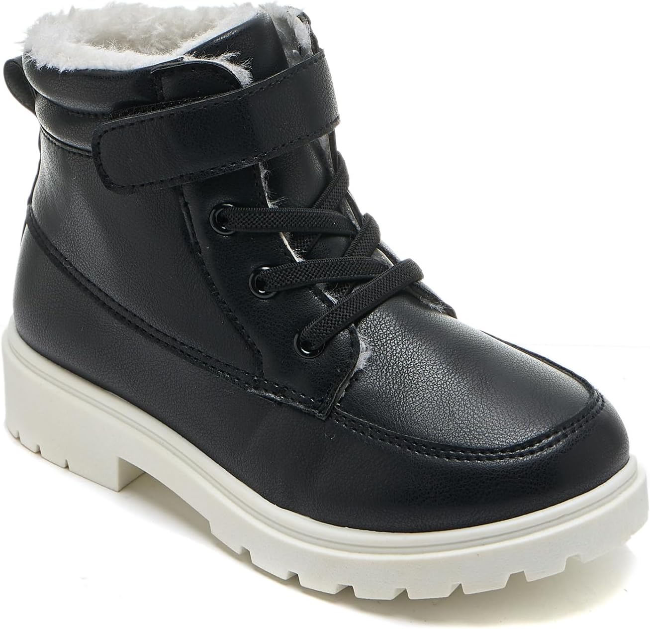 Daclay Kids Boots Children Boys and Girls Candy-Colored Waterproof and Velvet Boots - Image 3