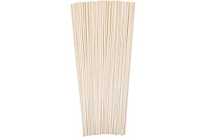 Dowel Rods for Crafts: 1/8 x 12 Inches Unfinished Wood Sticks