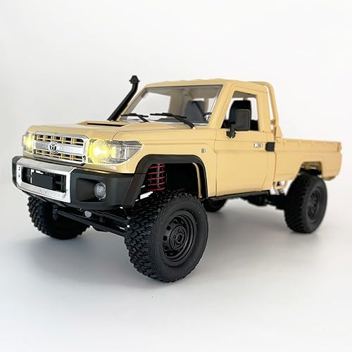 WPLDEWAN RC Rock Crawler 4x4 RC Truck Toyota LC79 1/12 Remote Control Truck, MN82 RC Crawler Off Road Pickup 2.4G All Terrain 280 Motor Proportional Throttle Steering RTR Hobby Toy Adult